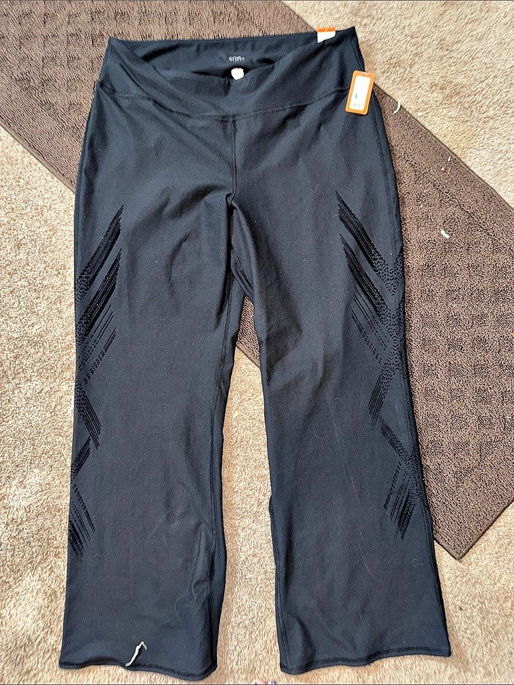 Maurice athletic by Reflex Athletic Flare Leggings Black size 3xl 44 inches long